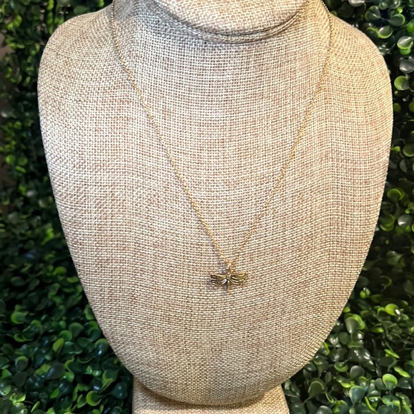 Golden Dragon Fly Necklace - Picture 4 of 7